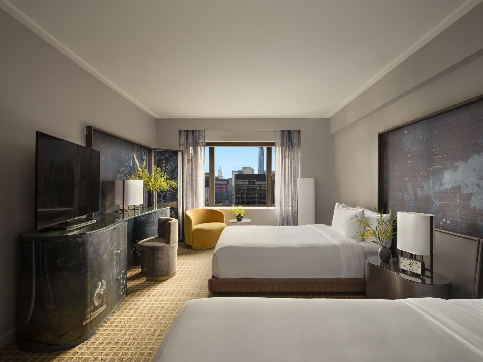 Acomodação com 2 Camas Queen-size e Vista da Cidade