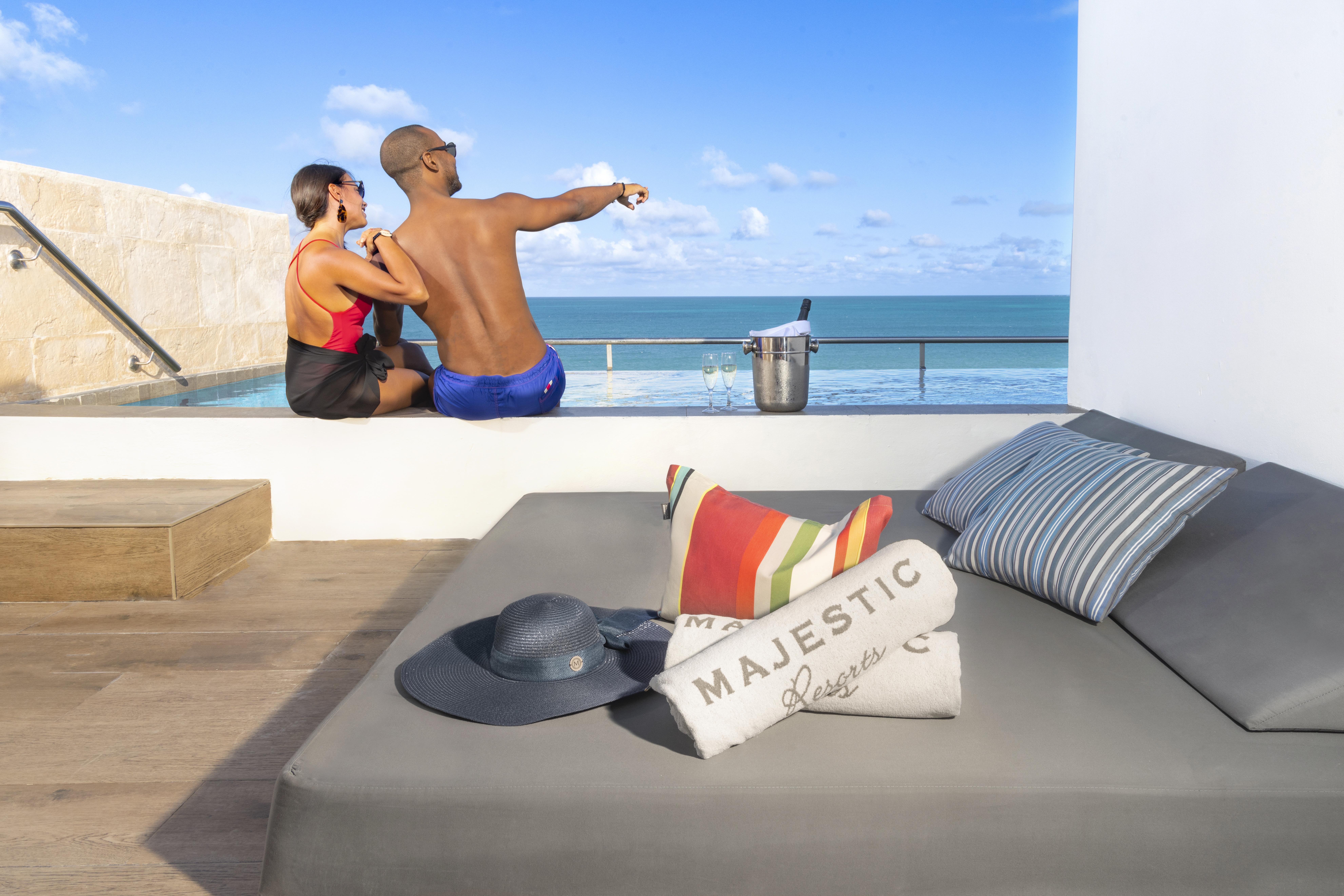 Suíte Elegance VIP Frente ao Mar com Piscina de Imersão e Wi-Fi Gratuito (Apenas Maiores de 18 Anos)