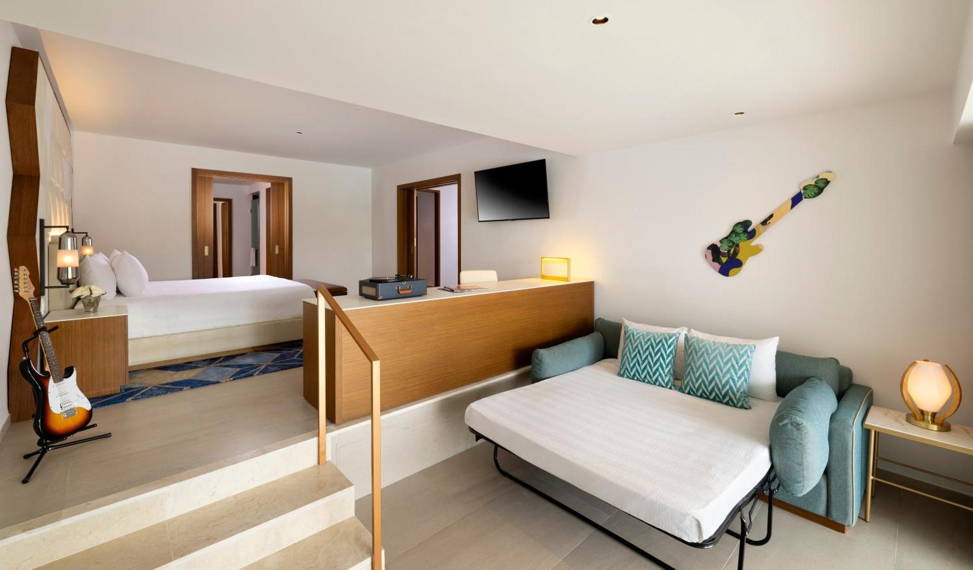 Suíte Rock de 1 Quarto com Cama King-size, Sofá-cama e Assistente Pessoal