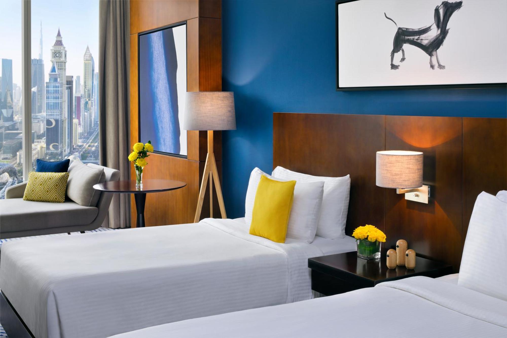 Quarto Deluxe com 2 Camas de Solteiro e Vista da Cidade - Quarto VIP
